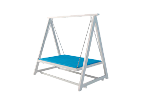 Качели синего цвета