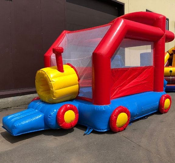 Батут с горкой "Локомотив" рис 2