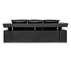Диван Hi-Tech трехместный черный рис 1