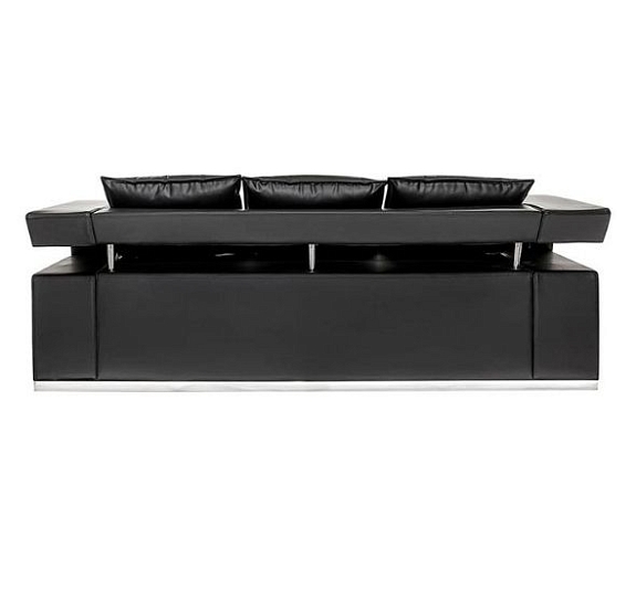 Диван Hi-Tech трехместный черный рис 1