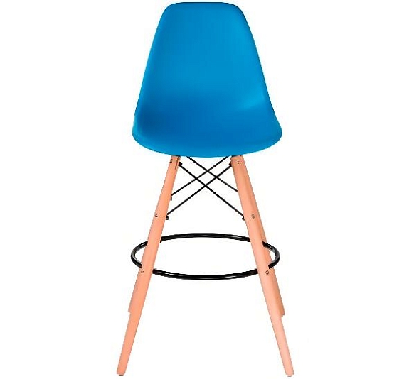 Стул барный Eames синий рис 2