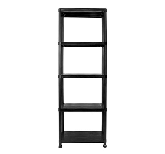 Стеллаж пластиковый черный рис 1