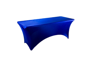Стрейч скатерть для прямоугольного стола синяя