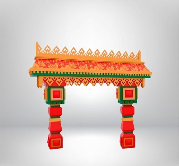 Фотозона в Русском стиле рис 7