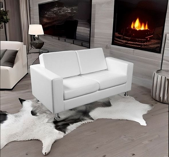 Диван Cyber двухместный белый рис 1