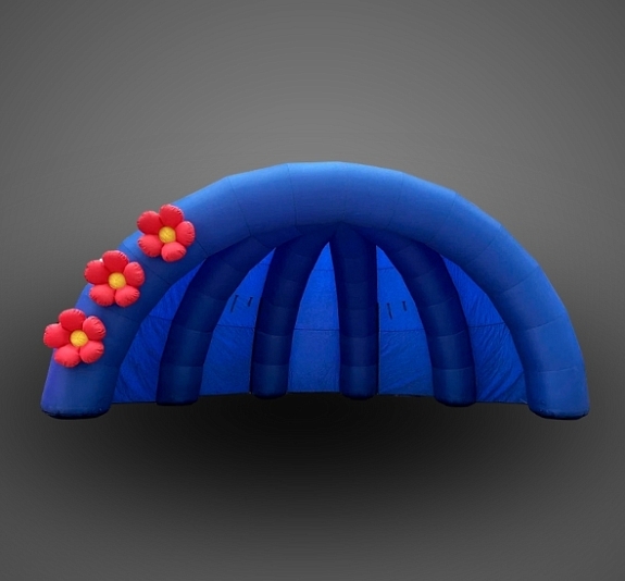 картинка Сцена ракушка надувная  "Синяя" от компании Рент-Бери