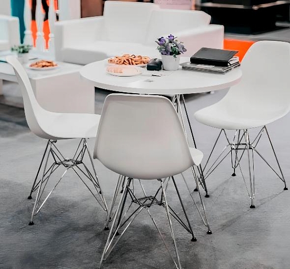 Стул Eames металл белый рис 4