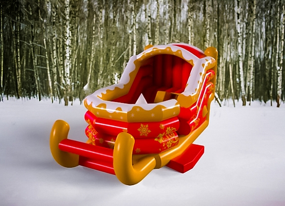 картинка Батут "Новогодние сани" от компании Рент-Бери