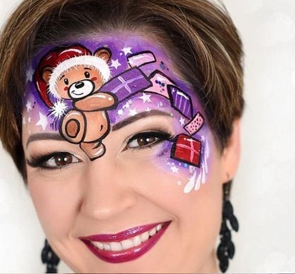 картинка Новогодний аквагрим от компании Рент-Бери