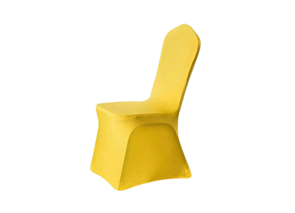Чехол для стула желтый (стрейч)