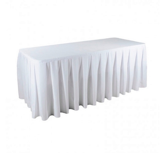 картинка Фуршетная юбка 5,6м белая от компании Рент-Бери