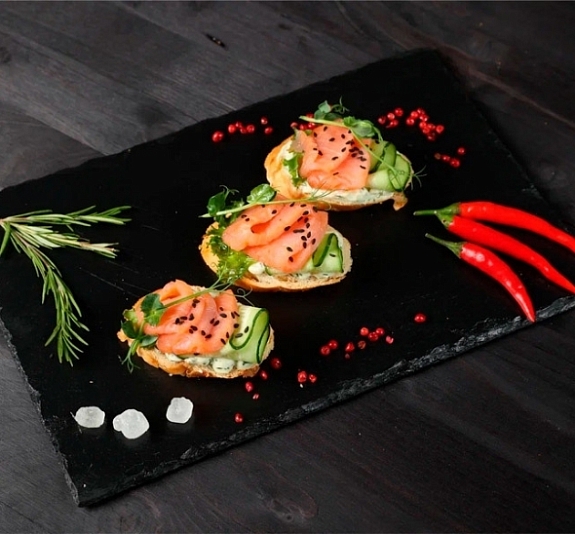 Брускетта с лососем и крем-чизом рис 3