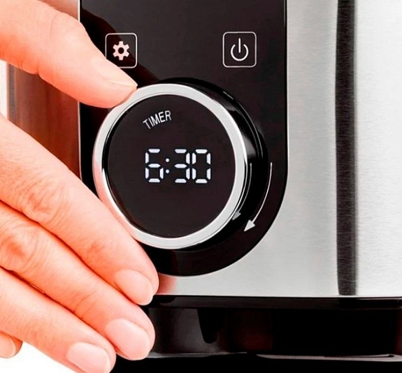 Капельная кофеварка 1,55 кВт серебристая рис 1