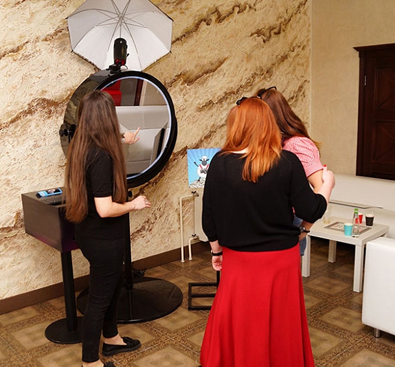 Свадебное Круглое селфи-зеркало рис 1