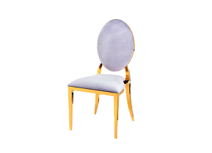 Стул Laval Gold с обивкой из серого бархата