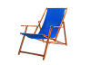 Синий шезлонг