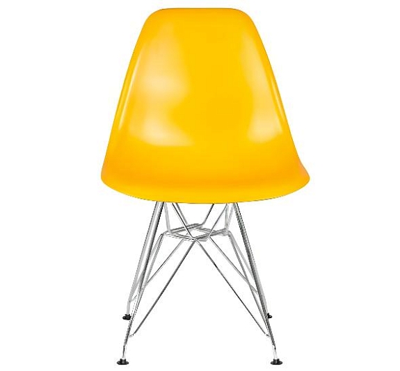 Стул Eames металл желтый рис 3