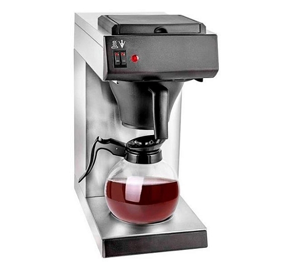 Капельная кофеварка 1,6 кВт серебристая рис 1