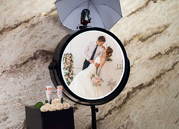 Свадебное Круглое селфи-зеркало