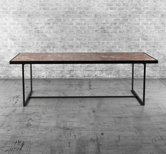 Банкетный стол Loft коричневый рис 2