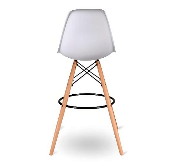 Стул барный Eames белый рис 9
