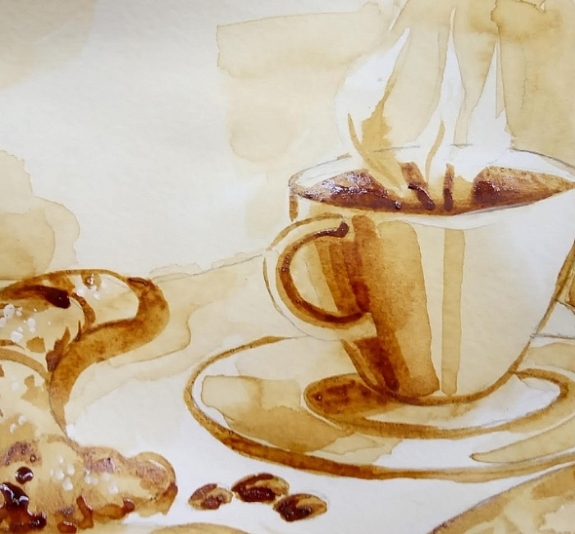 Мастер-класс «Рисование кофе» рис 2