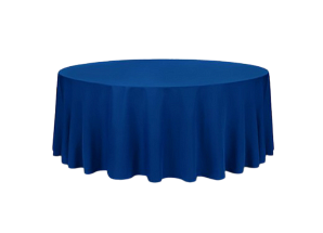 Круглая васильковая скатерть диаметром 3,2м