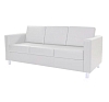 Диван Cyber трехместный белый рис 2