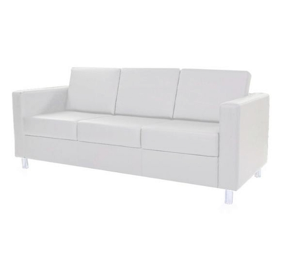 Диван Cyber трехместный белый рис 2