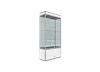 Выставочная витрина белая