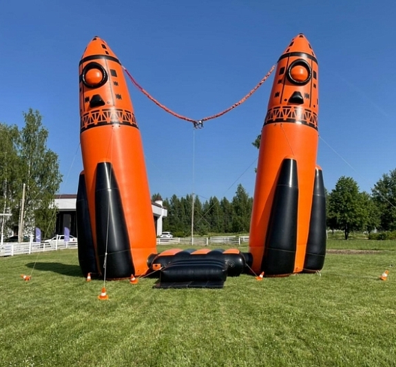 картинка Батут Кенгуру "Ракета" от компании Рент-Бери