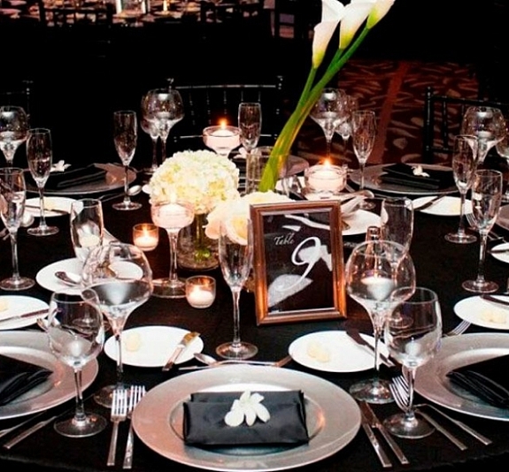 Скатерть круглая 3м черная «Жаккард» рис 2