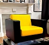 Кресло Cube желто-черное рис 2