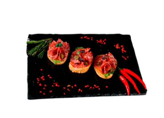 Брускетта с салями Милано