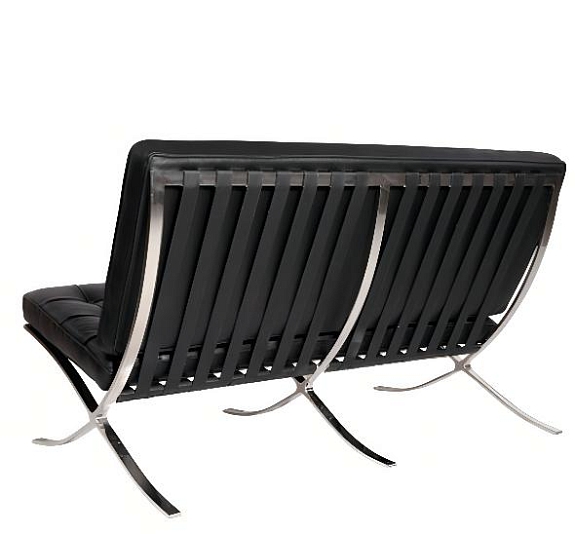 Диван Barcelona Loveseat sofa black рис 2