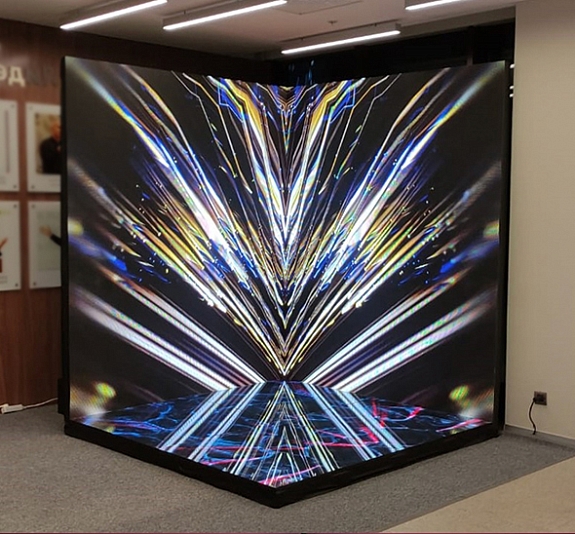 Угловая 3х2,5 светодиодная фотозона рис 2