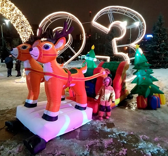 картинка Фотозона Олени Деда Мороза от компании Рент-Бери