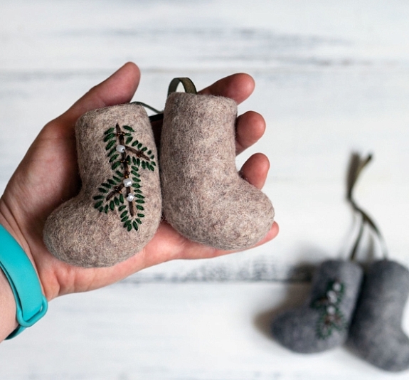 картинка Декорирование сувенирных валенок от компании Рент-Бери