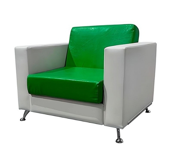 Кресло Cube зелено-белое рис 2