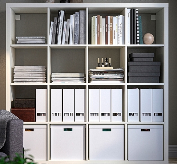 Стеллаж на 16 ячеек белый рис 3