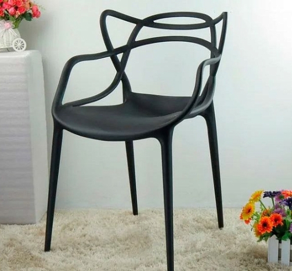 Стул барный Masters чёрный рис 2