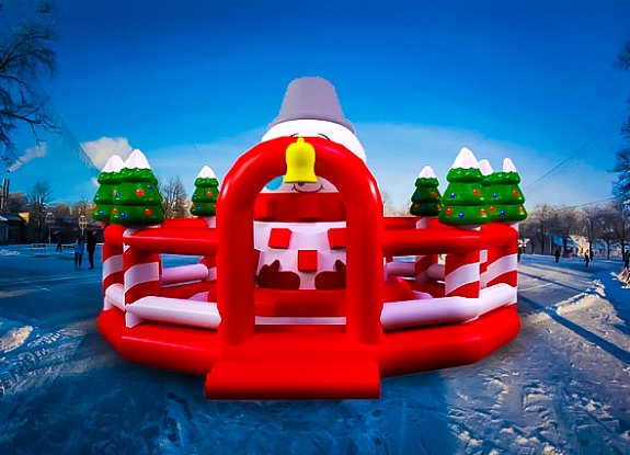 картинка Батут "Веселый снеговик" от компании Рент-Бери