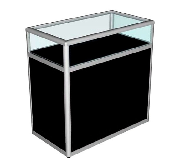 Витрина-прилавок чёрная рис 1